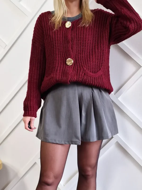 spódnico-spodenki grafitowe szare