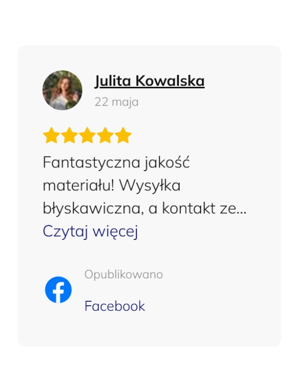 opinia z aplikacji facebook