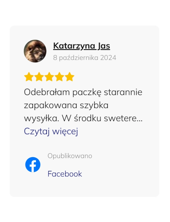 opinia z aplikacji facebook