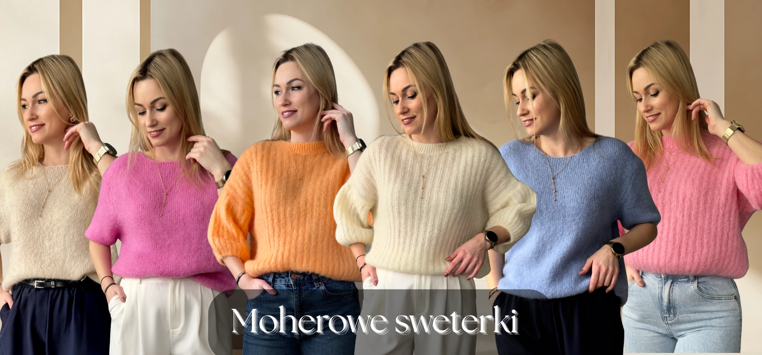baner swetry damskie moherowe wiosna 2026